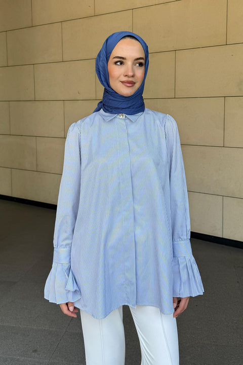 Sık Çizgili Mavi