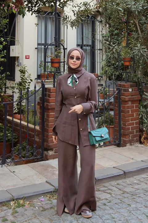 Feyza Hakyemez - Cool Suit with Gold Buttons