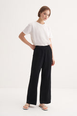 Ribbed Crepe Trousers