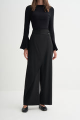 Çapraz Kapamalı Pantolon