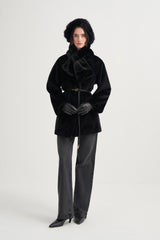 Deri Kemerli Fox Kaban