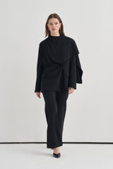 Crepe Loose Cut Trousers
