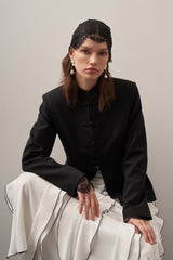 Düğme Detaylı Fit Ceket